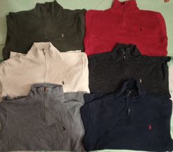 POLO RALPH LAUREN DEMI-FERMETURE ÉCLAIR 50PCS