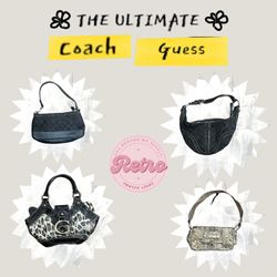 Vintage Coach und Guess Taschen