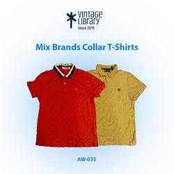 Men's Mix Brands Collar T-shirts 20 pieces