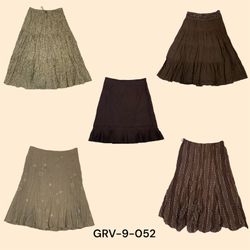 Chic Y2K Brown Cotton Skirt – Effortlessly Stylish..