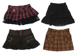 Vintage plaids x skirts 🔥(S-619)