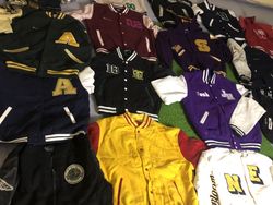 Veste de Varsity de collège Grade A 100 pièces