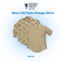 Men's old style vintage shirts