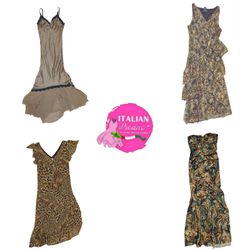 Metalic x Animal Print Y2K Party Dresses