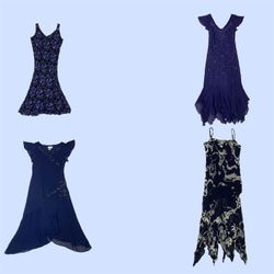 Chic Y2K Blue Poly Dress – Effortlessly Stylish & ..