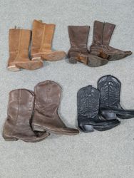 #275 Bottes de cowboy en cuir vintage -11