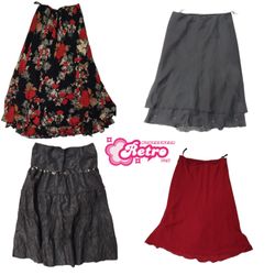 Y2K Romantic Goth Girl Skirts Mix