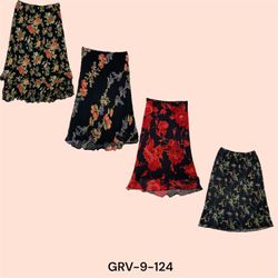 Y2K Flowery Skirt – Fresh Florals in Soft Poly for..