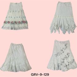 Y2K Long White Skirt – Classic Cotton Style with a..