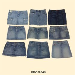 Y2K Denim Minirock – Retro Chic für die Kühn und T..