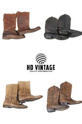 HD330 Ladies Premium Leather Cowboy Boots - 11 pcs