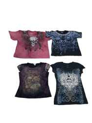 Unisex affliction style T-shirts Grade C - 30 pcs ..