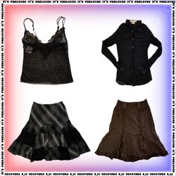 Grunge Y2K Top and Skirt Coords (SS-720)