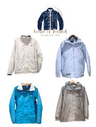 Vestes coupe-vent Adidas, TNF, Nike, Rebook, Nauti..