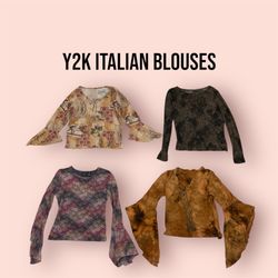 Y2K Italienische Bluse