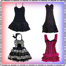 Y2K Gothic Theaterkleid Mix (SS-731)