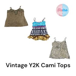 Vintage Italian Style Y2K Tops: 6 Pieces