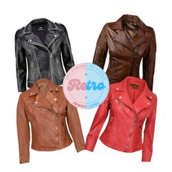 Y2K Leather Bikers Jackets: 10 Pieces