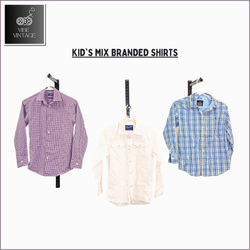 KID'S MIX BRANDED SHIRTS - 16 PCS