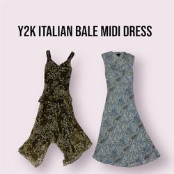 Y2K ITALIAN BALE MIDI DRESS