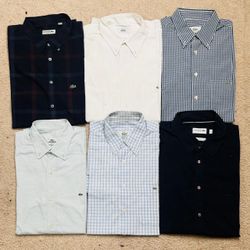 Lacoste Button Up Cotton Shirts 20 PCs