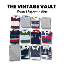 Vintage Rugby t-shirts 25 pcs including Polo Ralph..