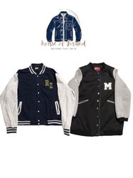 Branded baseball jackets