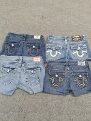 #289 Damen Y2K True Religion Shorts -24