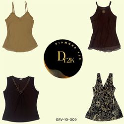 Y2K Brown Crop Tops - Vintage Y2K Core Style (GRV-..