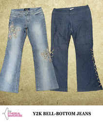 Y2K Flare-Jeans für Frauen