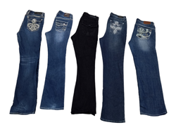 Aesthetic heavy beaded jeans - 12 pcs - 7/10/24