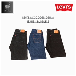 BUNDLE DE JEANS EN DENIM CODÉ LEVI'S MIX 2 - 10 PC..