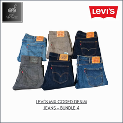 LEVI'S MIX CODED DENIM JEANS BUNDLE 4 - 10 STÜCK