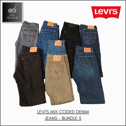 LEVI'S MIX CODED DENIM JEANS BUNDLE 5  - 10 PCS