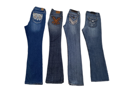 Aesthetic beaded embroidered jeans - 14 pcs - 7/10..