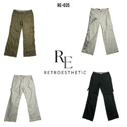 Pantalons cargo flare uniques Y2K (RE-035)