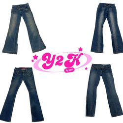 Y2K "What a girl wants" Flared Jeans