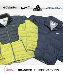 Branded Puffer Jackets including Nike, Columbia & ..