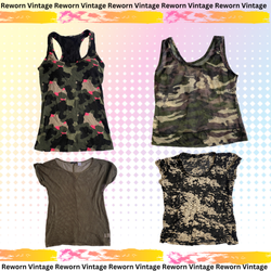 Y2K Military Camouflage Tops (RV-012)