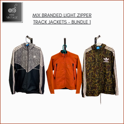 MIX BRANDED LIGHT ZIPPER TRACK JACKETS - BUNDLE 1 ..