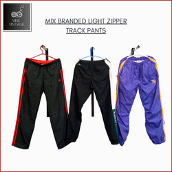 MIX BRANDED LIGHT ZIPPER TRACK PANTS - 30 PCS