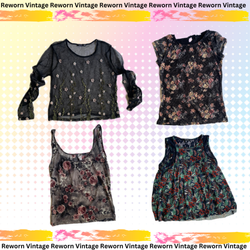 Y2K Colorful Flowers Mix Top (RV-015)