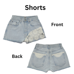 Rework Lace Shorts