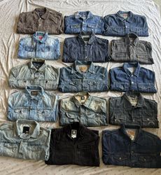 Denim branded jackets 23 pieces