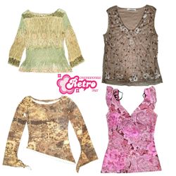 Y2K Ethereal Grunge Tops