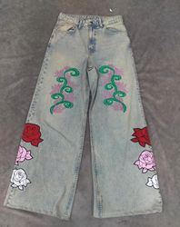 CR2492 Nachbearbeitungsstickerei Jeans - 10 Stück