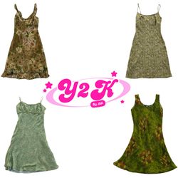 Y2K Erdwärme IT GIRL Kleid Mix