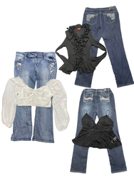 Y2 And fast fashion FLARED JEANS AND TOP