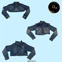 Edgy Y2K Denim Crop Jacket (GRV-10-027)