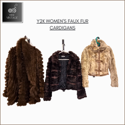 CARDIGANS EN FAUX FUR POUR FEMMES Y2K - 14 PIÈCES